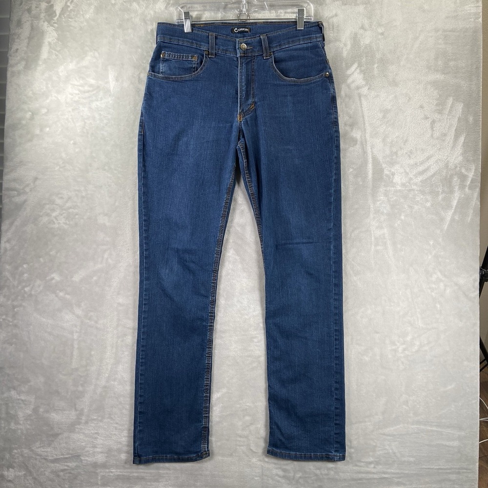 Origin Jeans men's 32x32 Legit Fit Performance Woven Denim Delta 68 Blue Stretch
